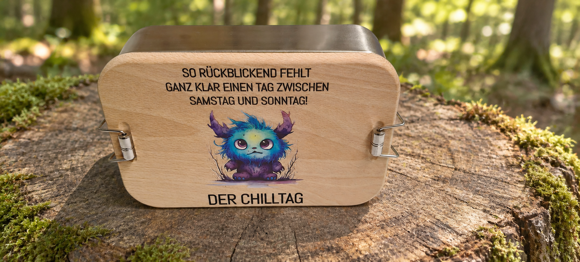 Lunchbox mit Farbdruck – Chilltag